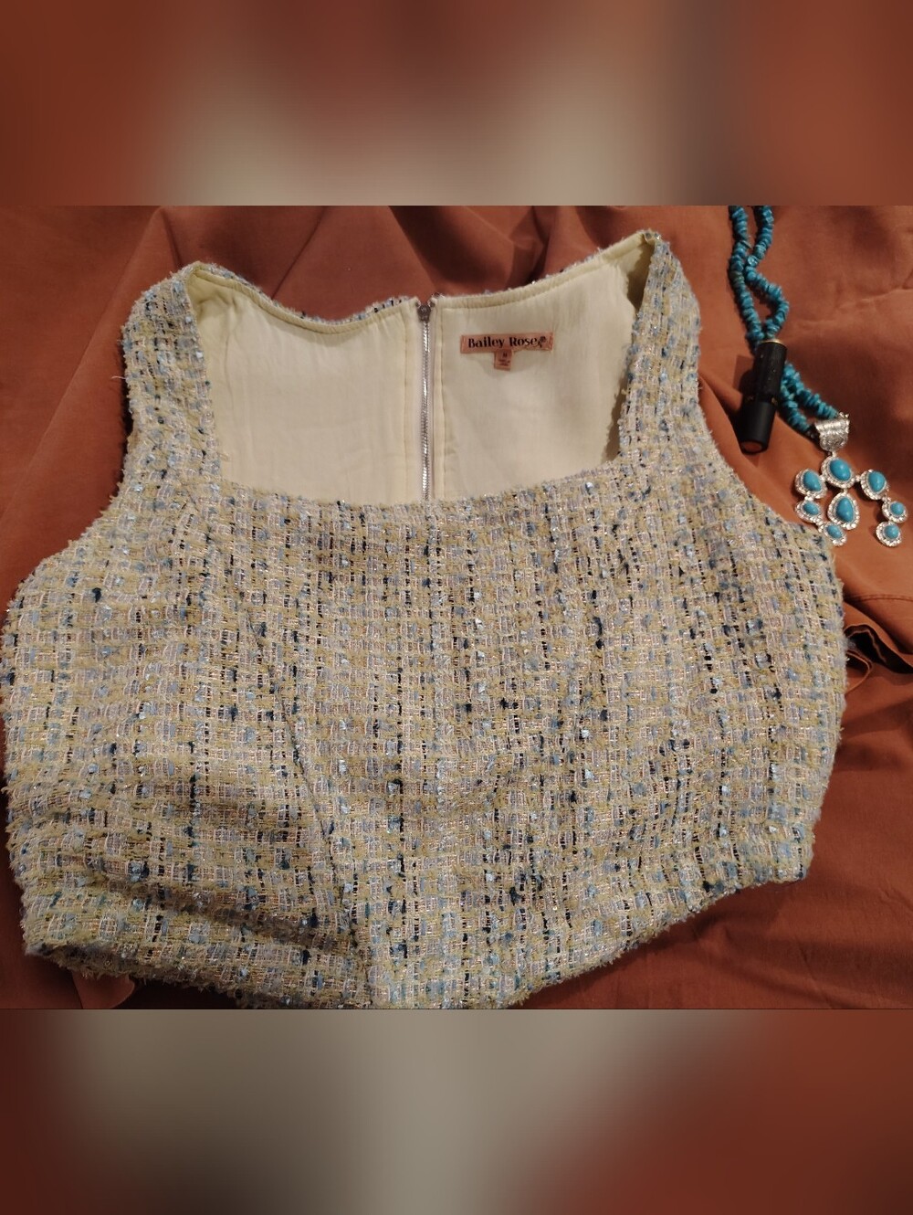 Bailey Rose Cropped Tank Size M